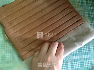 波点可可蛋糕卷的做法步骤：19