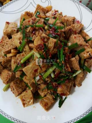 葱烧冻豆腐的做法步骤：8