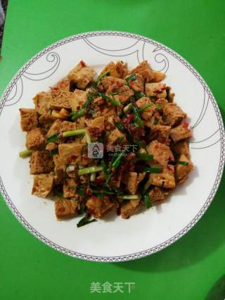 葱烧冻豆腐的做法步骤：9