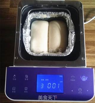 100%中种北海道吐司（面包机版）的做法步骤：16