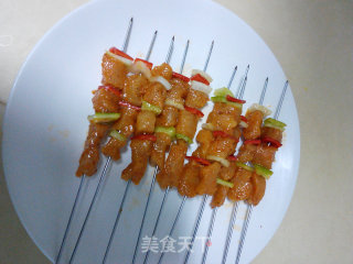 串烤鸡肉串的做法步骤：3