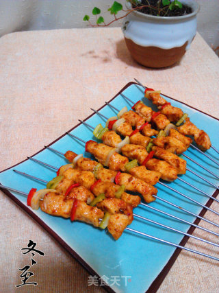 串烤鸡肉串的做法步骤：6