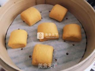 南瓜馒头--金灿灿的刀切馒头的做法步骤：12