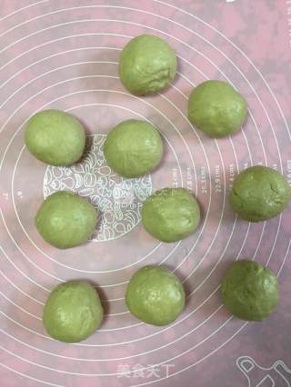 抹茶乳酪小面包的做法步骤：7