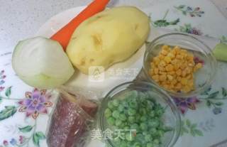 五彩酸奶土豆泥的做法步骤：1