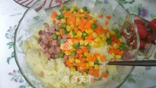 五彩酸奶土豆泥的做法步骤：8