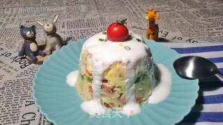 五彩酸奶土豆泥的做法步骤：12