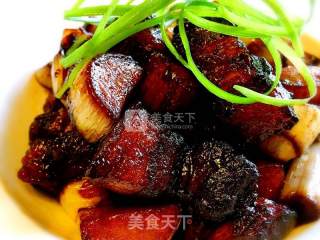 茭白红烧肉的做法步骤：7