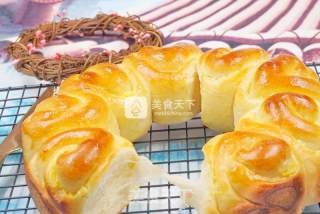 奶黄花朵面包的做法步骤：20