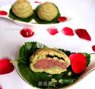 抹茶玫瑰樱桃酥的做法步骤：18