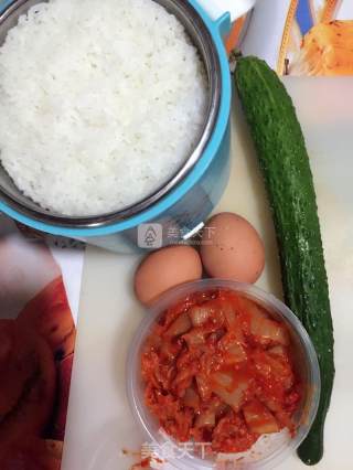 泡菜炒饭的做法步骤：1