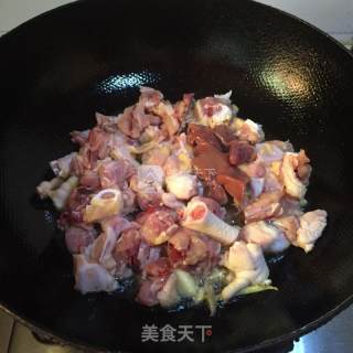 生炒小公鸡的做法步骤：4