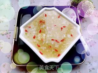金钩绿玉芙蓉羹的做法步骤：4