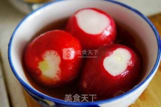 糖醋水萝卜花的做法步骤：5