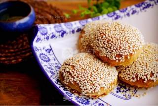 麻酱烧饼的做法步骤：18