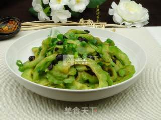 豆豉炒苦瓜的做法步骤：7