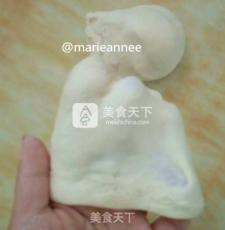 手工揉面豆沙花朵面包的做法步骤：8