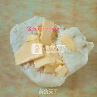 手工揉面豆沙花朵面包的做法步骤：9