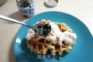 樱桃果酱华夫饼的做法步骤：14