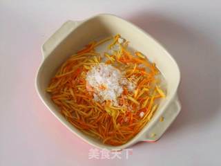 橙丝饼干的做法步骤：2