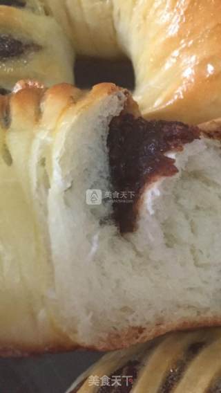 豆沙花面包的做法步骤：12