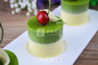 抹茶香草慕斯的做法步骤：12