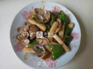 香辣花蛤炒年糕的做法步骤：8