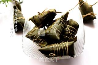 猴头菇鲜肉粽子的做法步骤：12