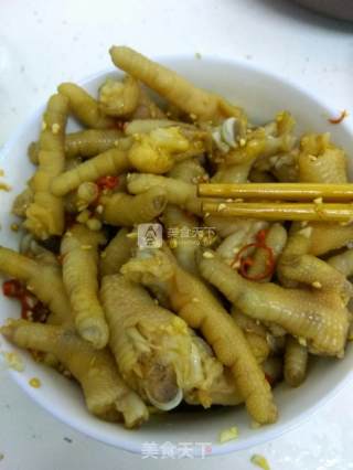 凉拌鸡爪的做法步骤：5