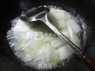 榨菜丝毛豆煮冬瓜的做法步骤：4
