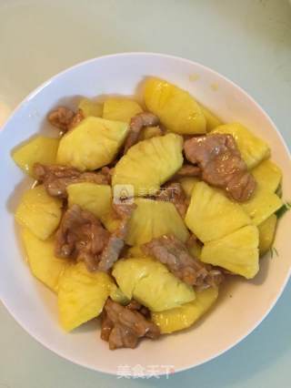 菠萝炒肉片的做法步骤：4