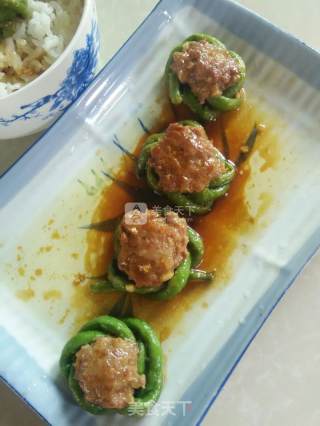 豇豆圈圈肉的做法步骤：10