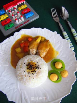 咖喱鸡翅饭的做法步骤：11