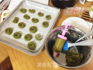 抹茶曲奇的做法步骤：3