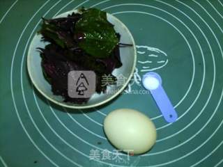 紫苏烘蛋的做法步骤：1