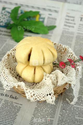 紫薯馅花面包的做法步骤：12