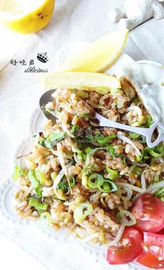 豆芽炒饭的做法步骤：13