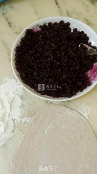 飞饼版红豆千层饼的做法步骤：2