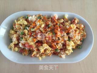 爱心????炒饭的做法步骤：3