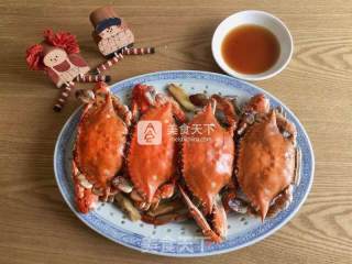 清蒸飞蟹的做法步骤：4