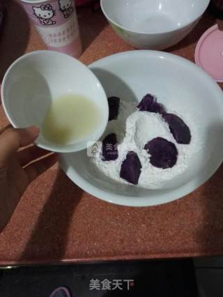 红薯，紫薯，菠菜馒头的做法步骤：4