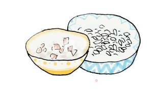 手绘食谱：黄金糯米蛋 把粽子放进鸭子蛋里的做法步骤：2