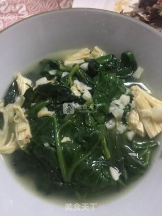 腐竹炒木耳菜的做法步骤：1