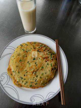 豆渣葱油鸡蛋饼的做法步骤：10