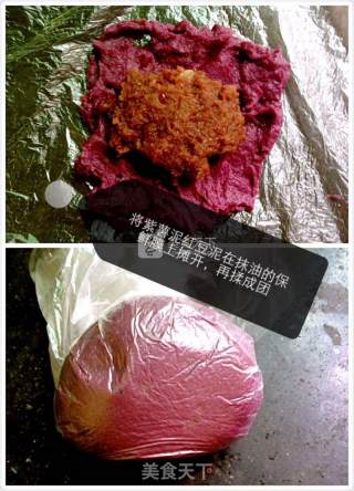婴儿宝宝辅食——紫薯红豆沙糕的做法步骤：5