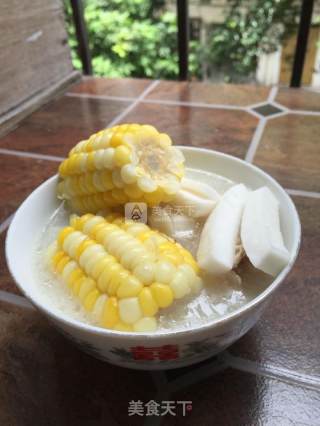 椰子汁玉米鸡汤的做法步骤：10