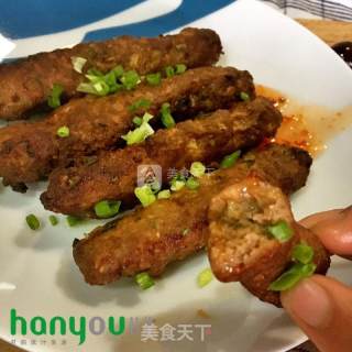 炸猪肉条的做法步骤：4