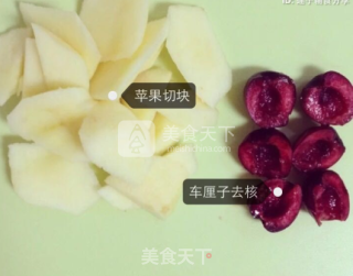 婴儿宝宝辅食——车厘子苹果泥的做法步骤：2