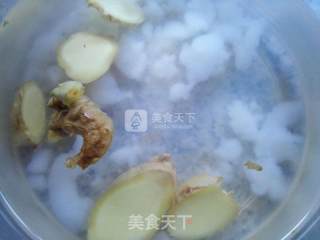 杏仁露炖雪蛤的做法步骤：4