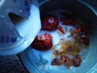 杏仁露炖雪蛤的做法步骤：10